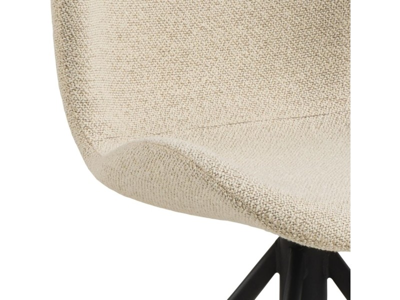 Krzesło obrotowe Batilda kremowe Monza 90 - ACTONA